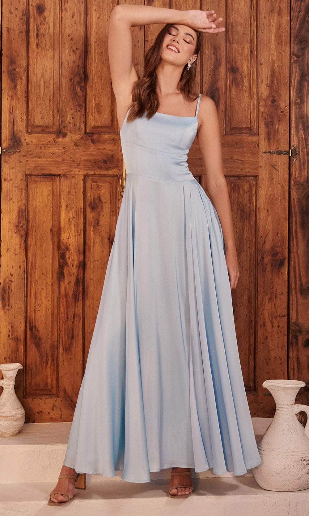 Ladivine B8402 - Spaghetti Strap Prom Gown - Prom