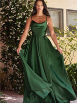 Ladivine BD104 A-Line High Slit Stylish Bridesmaids Dress