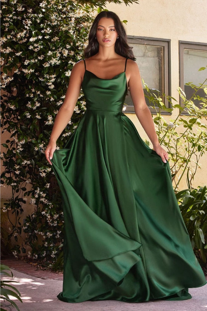 Ladivine BD104 A-Line High Slit Stylish Bridesmaids Dress - Dress