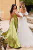 Ladivine BD104 A-Line High Slit Stylish Bridesmaids Dress - Dress