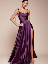 Ladivine BD104 A-Line High Slit Stylish Bridesmaids Dress