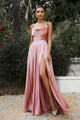 Ladivine BD104 - Satin Cowl Neck Prom Gown - Prom