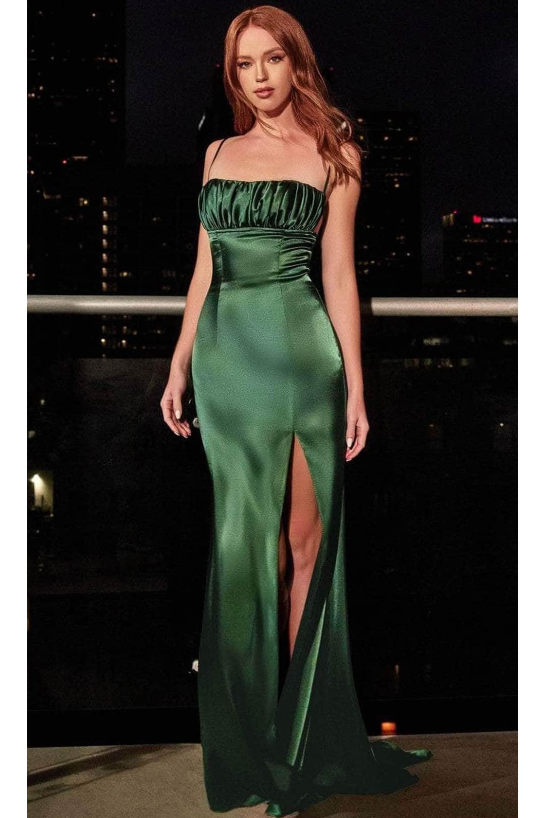 Ladivine BD108 - Satin Fitted Affordable Prom Gown - Prom