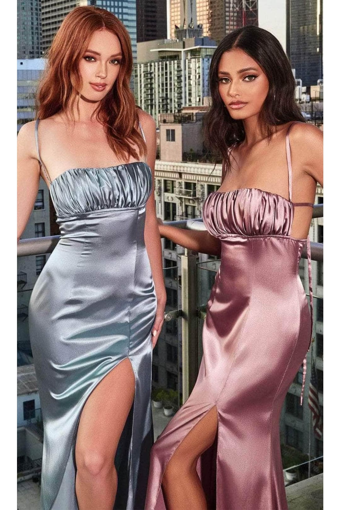 Ladivine BD108 - Satin Fitted Affordable Prom Gown - Prom