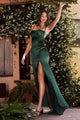 Ladivine BD108 - Satin Fitted Affordable Prom Gown - Prom