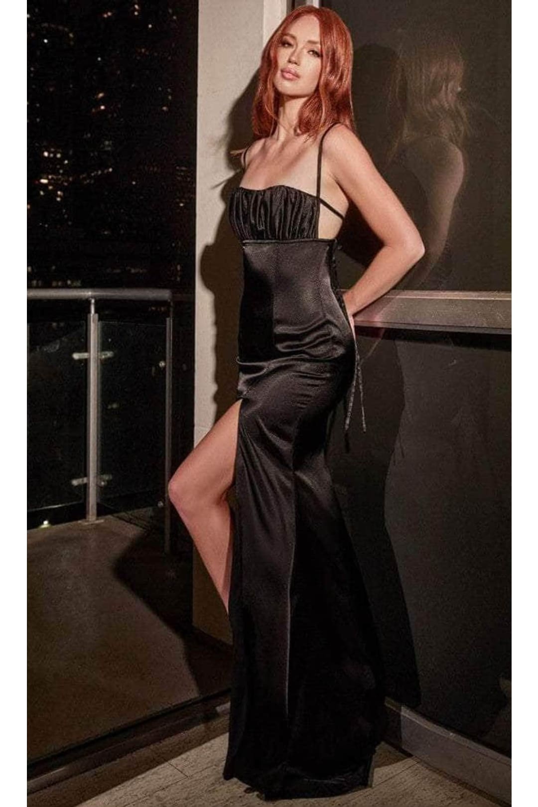 Ladivine BD108 - Satin Fitted Affordable Prom Gown - Prom