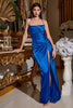 Ladivine BD111 - Metallic Drape Prom Dress - Prom