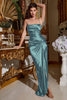 Ladivine BD111 - Metallic Drape Prom Dress - Prom