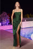 Ladivine BD111 Stunning Fitted Knot Sexy Prom Evening Gown - EMERALD / XS - Dress
