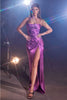 Ladivine BD111 Stunning Fitted Knot Sexy Prom Evening Gown - ORCHID / XL - Dress