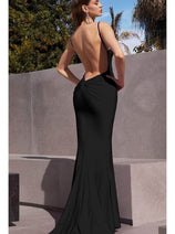 Glittered V-Neck Evening Gown Shine BD4001