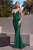 Ladivine BD4001 V Neck Sparkling Mermaid Red Carpet Gown - Dress