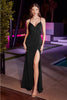 Ladivine BD4002 Fitted Criss Cross Open Back Sleeveless Formal Gown - BLACK / XS - Dress
