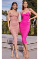 Ladivine BD7027 - Sweetheart Ruched Evening Gown - Prom