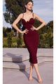 Ladivine BD7027 - Sweetheart Ruched Evening Gown - Prom