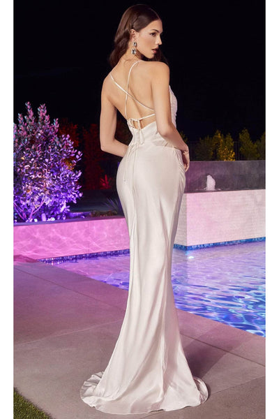 Ladivine BD7044 - Cowl Mermaid Prom Dress with Flair - Prom