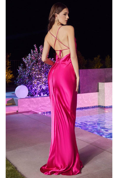 Ladivine BD7044 - Cowl Mermaid Prom Dress with Flair - Prom