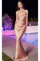 Ladivine BD7044 - Cowl Mermaid Prom Dress with Flair - Prom