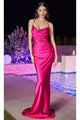 Ladivine BD7044 - Cowl Mermaid Prom Dress with Flair - Prom
