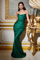 Ladivine BD7044 - Cowl Mermaid Prom Dress with Flair - Prom