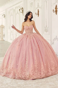 Ladivine Blush Quinceanera Dress Ball Gown Sweet 16 by 15723 - Blush / XS - Quinceanera Dresses