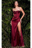 Ladivine by cinderella divine Dresses - Ladivine 7483 Satin Corset Draped Prom Gown - Prom