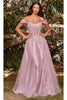 Ladivine by cinderella divine Dresses - Ladivine CD0198 Lace A-Line Cocktail Dress - Prom