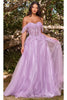 Ladivine by cinderella divine Dresses - Ladivine CD0198 Lace A-Line Cocktail Dress - Prom