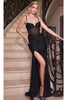 Ladivine by cinderella divine Dresses - Ladivine CD307 Illusion Corset Sleeveless Gown - Prom