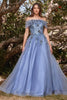 Ladivine by Cinderella Divine Dresses - Ladivine CD955 Glittering Strapless Ballgown - Prom