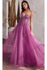 Ladivine by cinderella divine Dresses Designer - Ladivine CD0230 - Beaded Appliqued A-Line Prom Gown - Dress