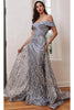 Ladivine by cinderella divine Dresses - Ladivine J836 Glitter Overskirt Cocktail Gown - Prom