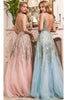 Ladivine C135 - Embellished Sleeveless Prom Evening Dress - Prom