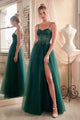 Ladivine C150 - Sweetheart Prom Dress with Foliage Detail - Prom