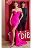 Ladivine CA110 Off-Shoulder Trumpet Gown with Beads - Prom