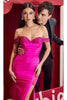 Ladivine CA110 Off-Shoulder Trumpet Gown with Beads - Prom