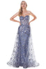 Ladivine by Cinderella Divine Dresses - Ladivine CB046 Sparkling Strapless Bustier Gown - Prom