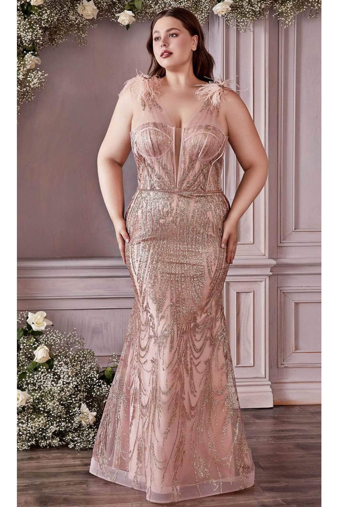 Ladivine CB087 - Sweetheart Fitted Prom Evening Dress - Prom