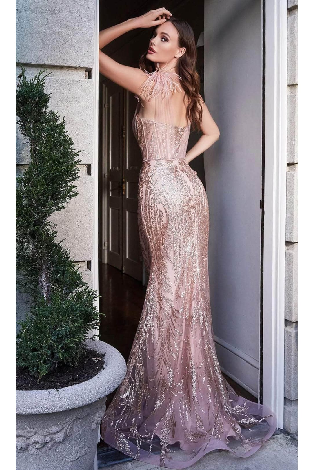 Ladivine CB087 - Sweetheart Fitted Prom Evening Dress - Prom