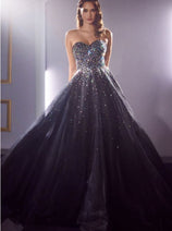 Sweet 16 Birthday Party Dress in Black Style CB114 Ball Gown