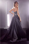 Ladivine CB114 Strapless Bejeweled Embellished Layered Tulle Ball Gown - Dress