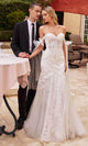 Ladivine CB125W - Lace Off-Shoulder Mermaid Gown - Prom