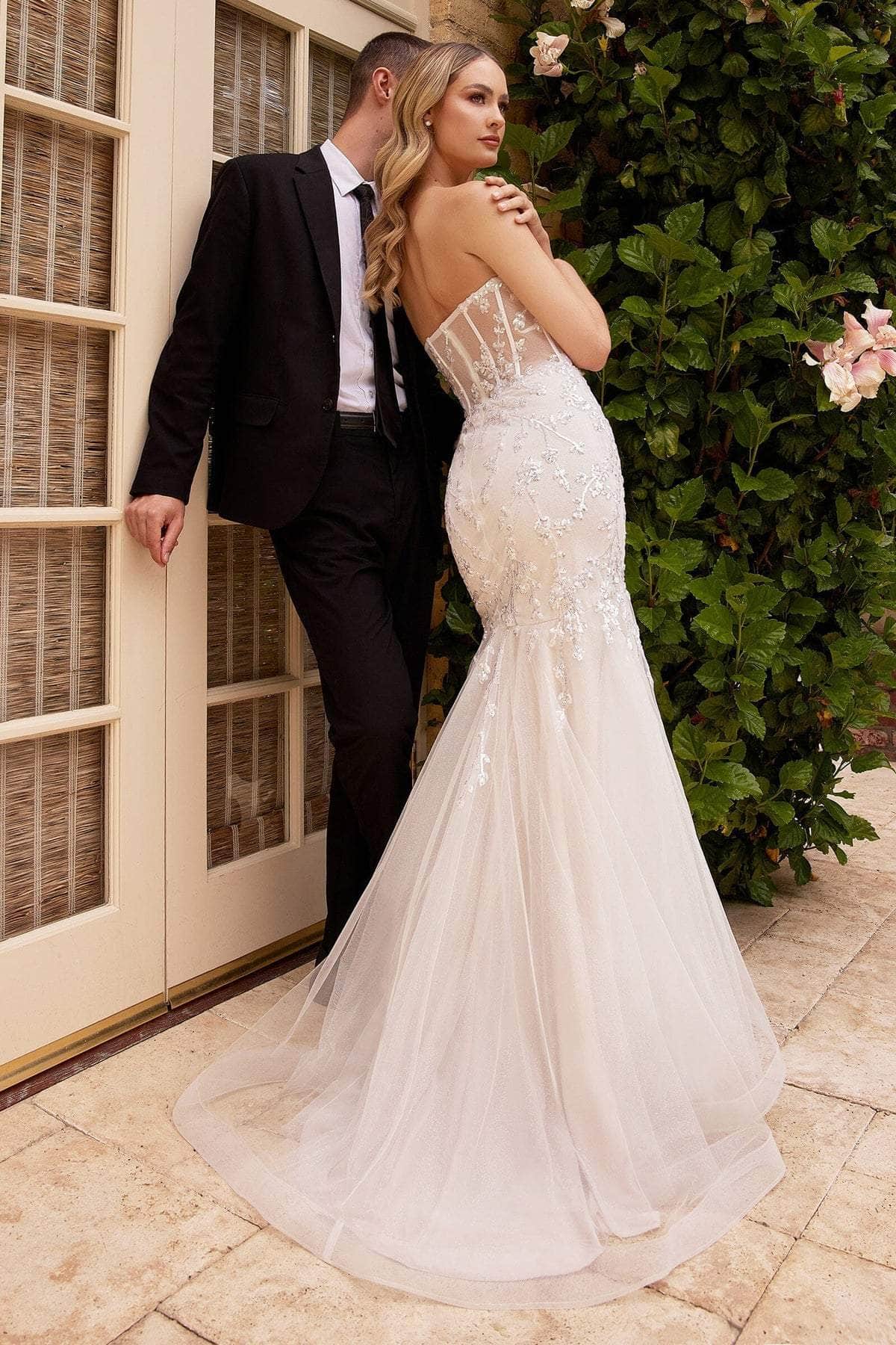 Ladivine CB126W - Strapless Mermaid Bridal Gown - Prom