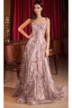 Ladivine CB144 - Sleeveless 3D Embellished Prom Dress - Prom