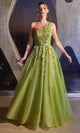 Ladivine by Cinderella Divine Dresses - Ladivine CB145 3D Embellished One-Sleeve Gown - Prom
