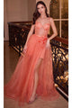 Ladivine CB146 - Corset Bodice Sleeveless Gown - Prom