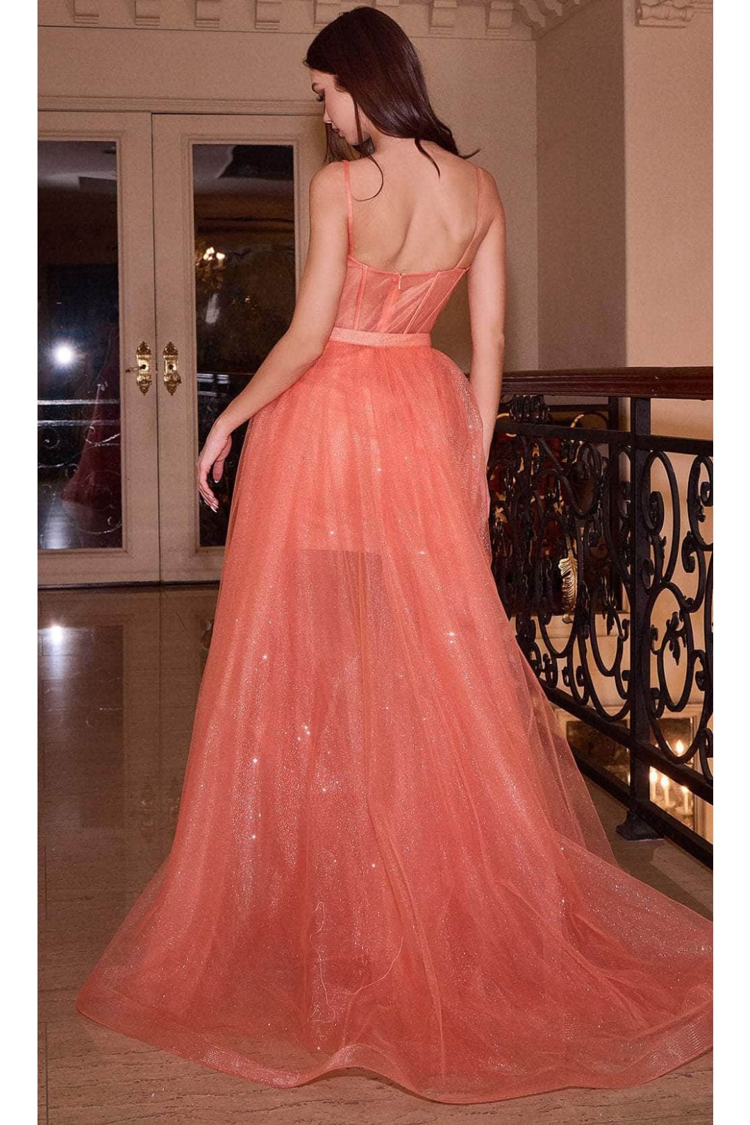 Ladivine CB146 - Corset Bodice Sleeveless Gown - Prom