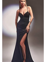 Black Christmas & Holiday Dress in Satin by Ladivine CC2162