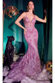 Ladivine CC2189 - Sheer Embellished Long Prom Gown - Prom