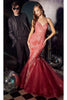 Ladivine CC2279 - Embellished Mermaid Classic Dress - Coral / 4 - Prom